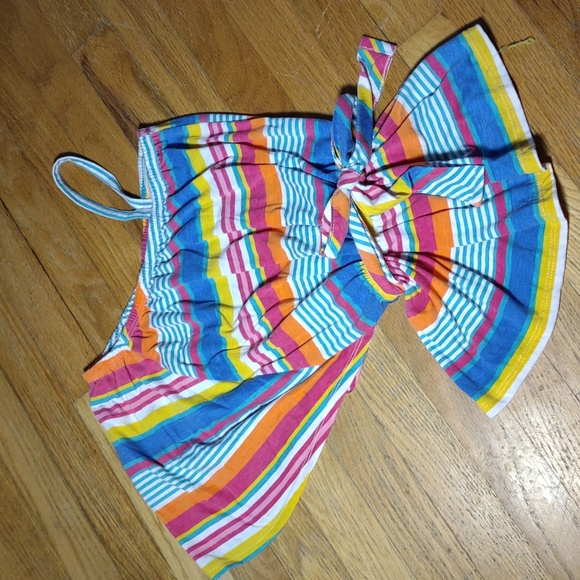 Girls size large 14/16 striped one should belted shirt - Picture 3 of 6